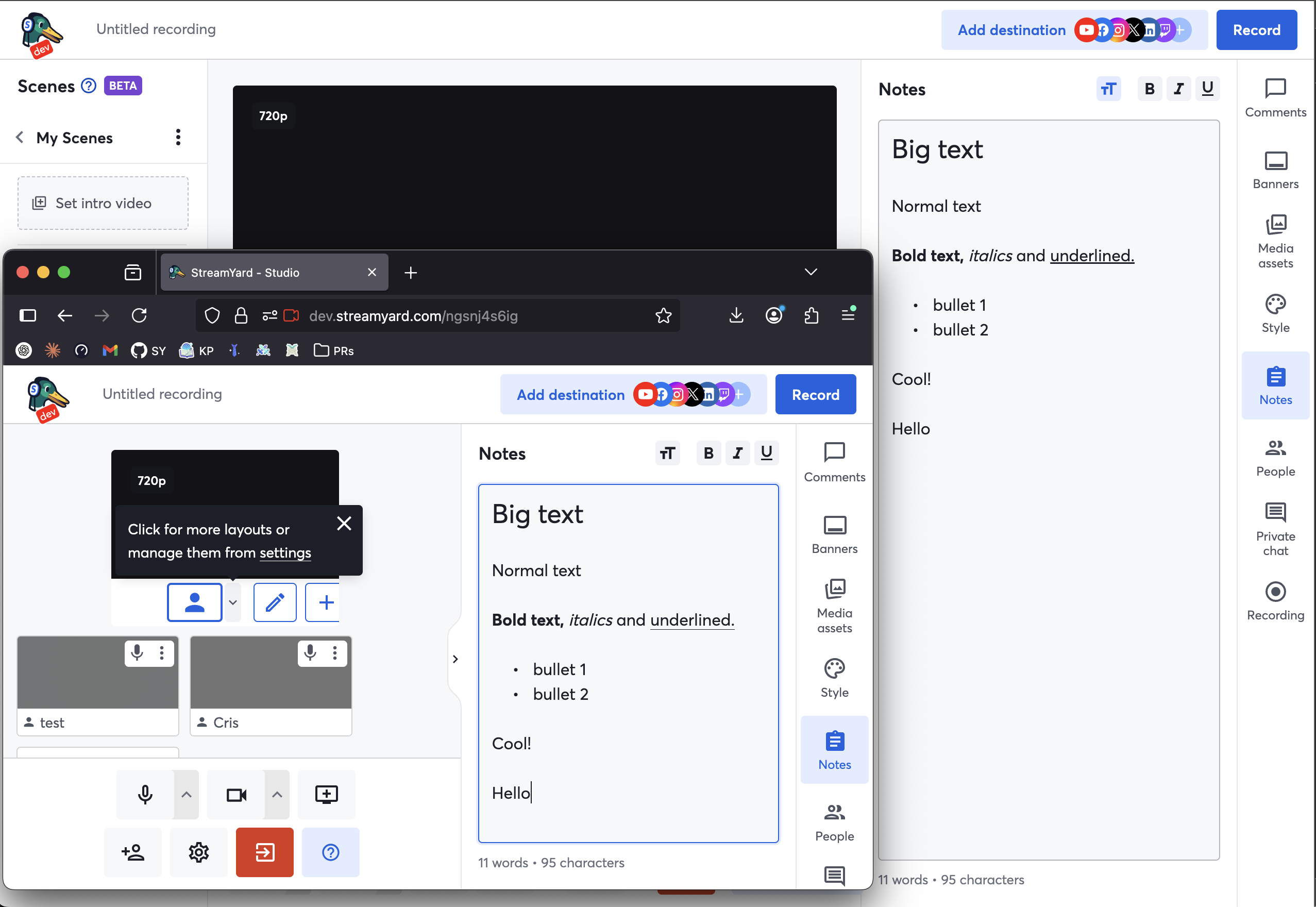 Desktop View